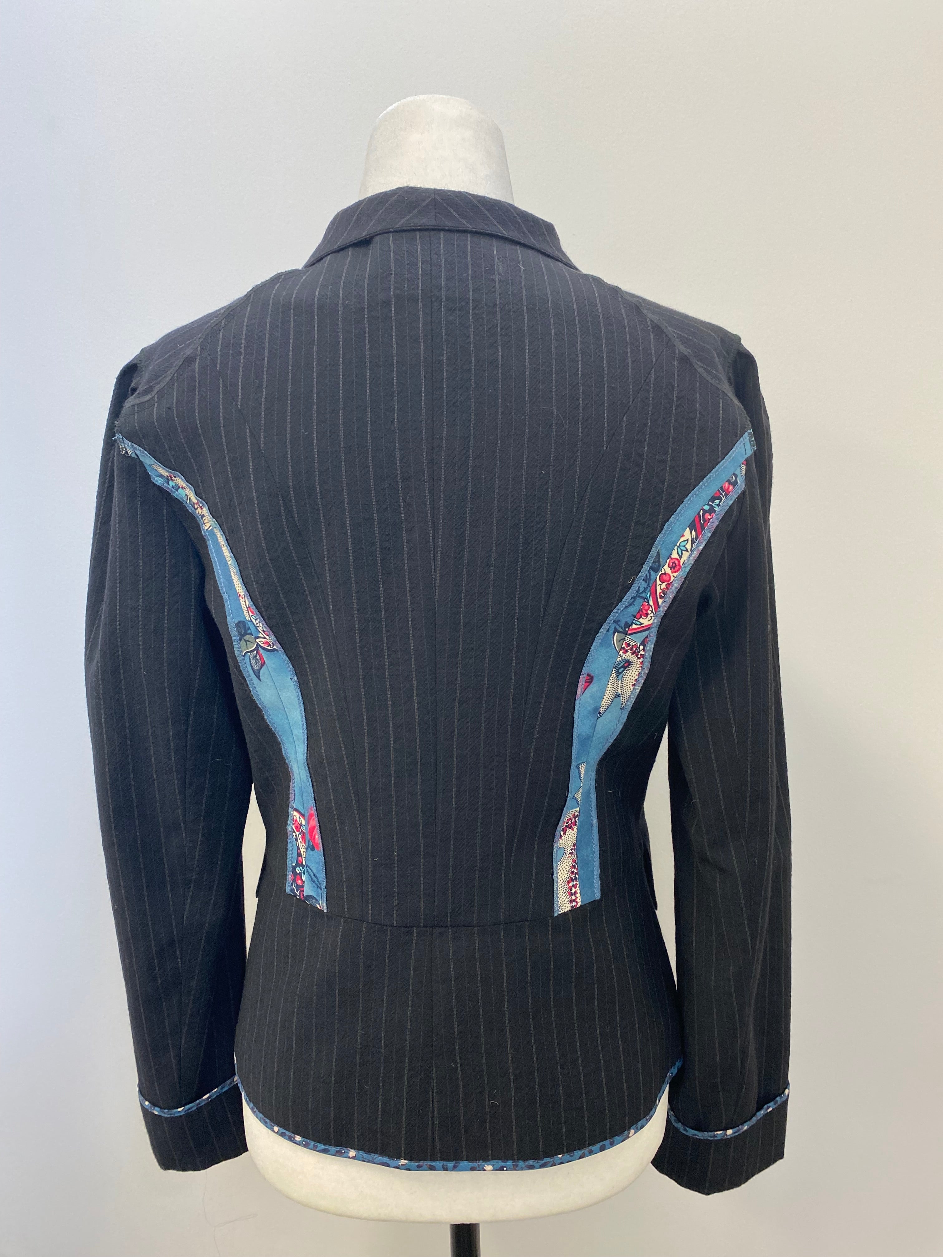 Kenzo Pinstripe Patch Blazer