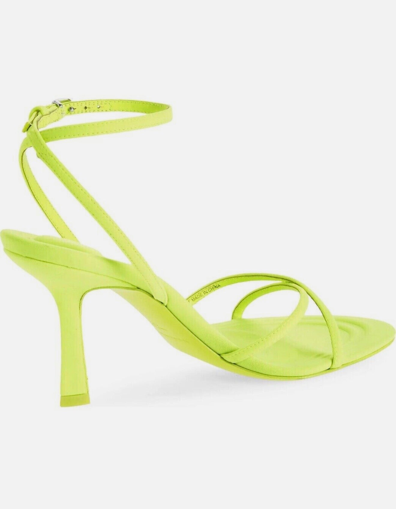 Alexander Wang  Neon Green Fabric Dahlia Neoprene Sandals