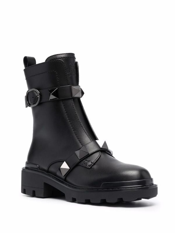 VALENTINO black rockstud boots