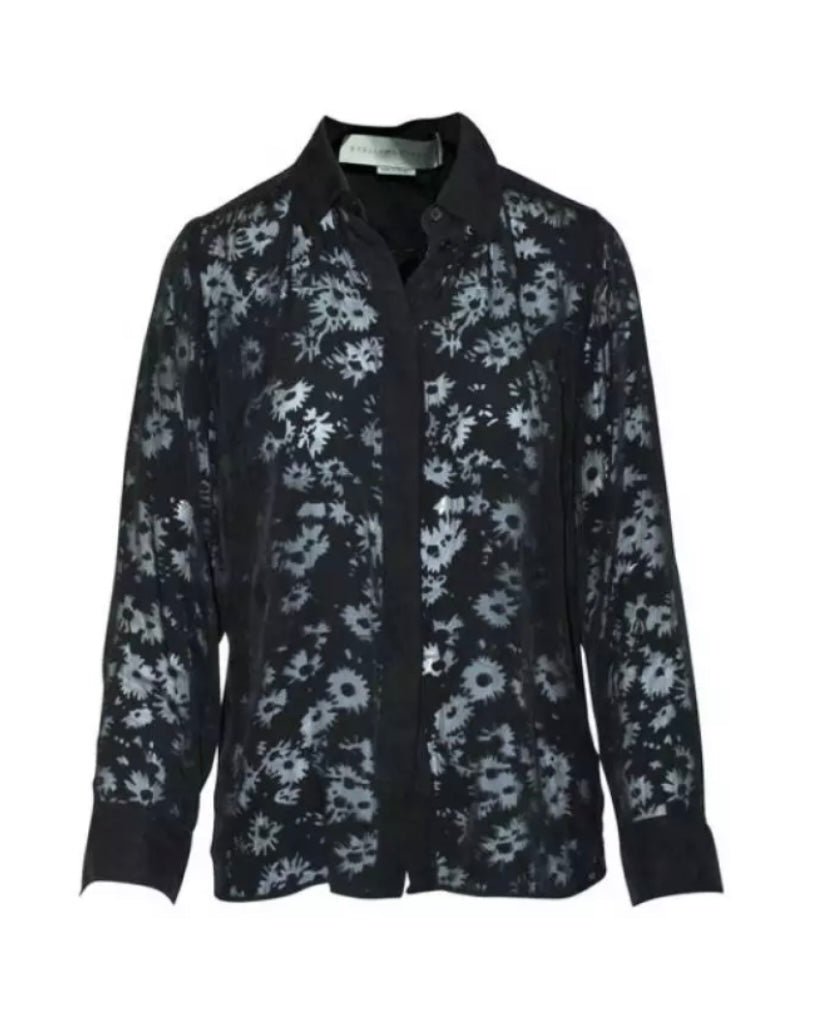 Stella McCartney Sheer Flower Blouse