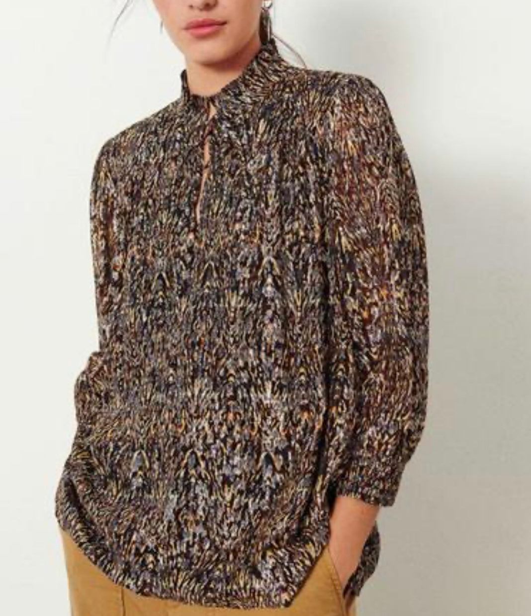 Ba&Sh
Gallas abstract-print blouse