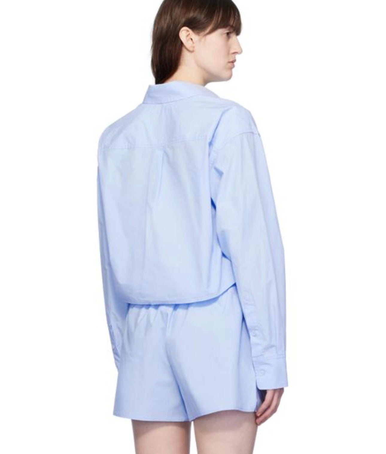 T BY ALEXANDER WANG
BUTTON CROP SHIRT