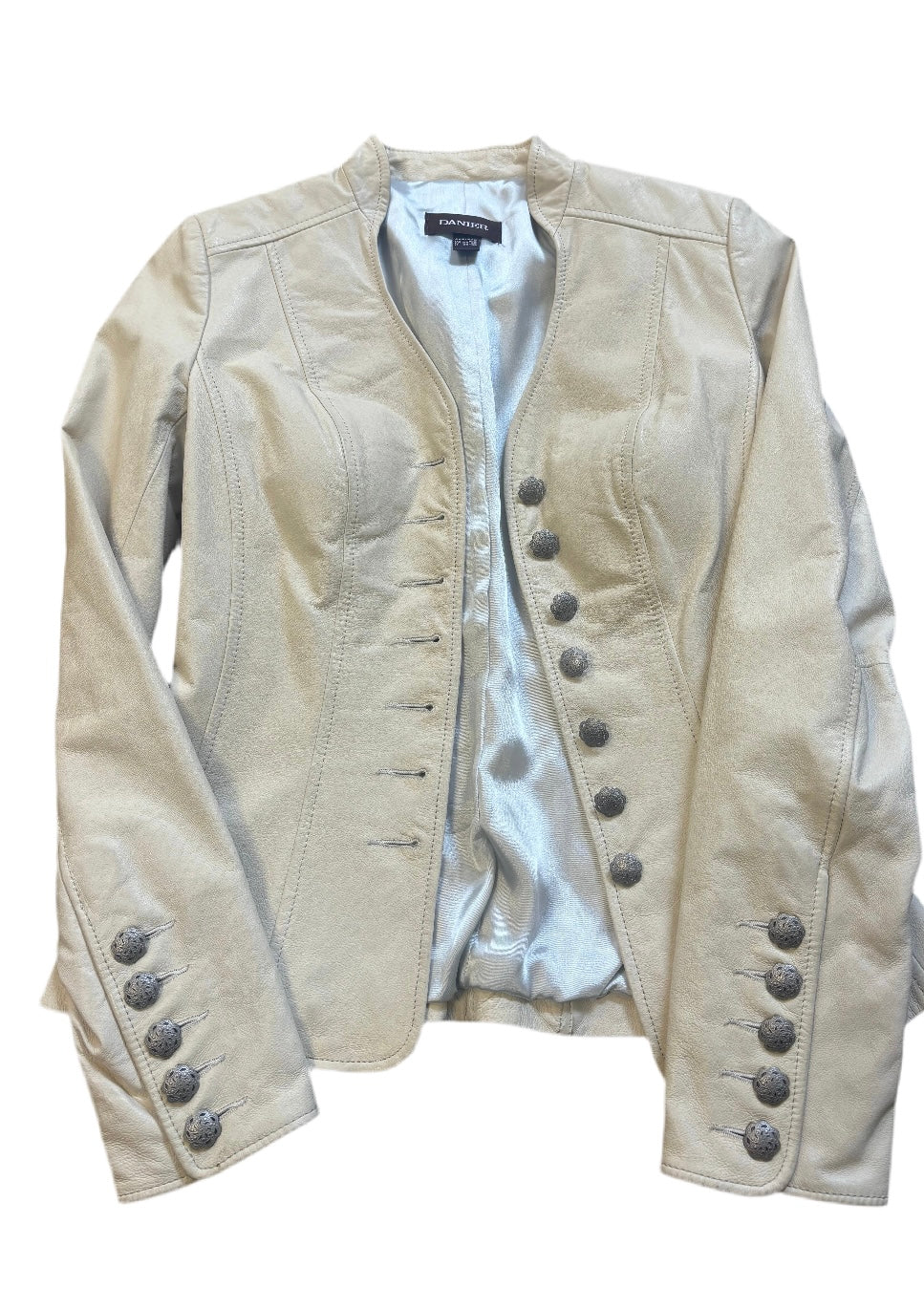 DANIER cream leather jacket
