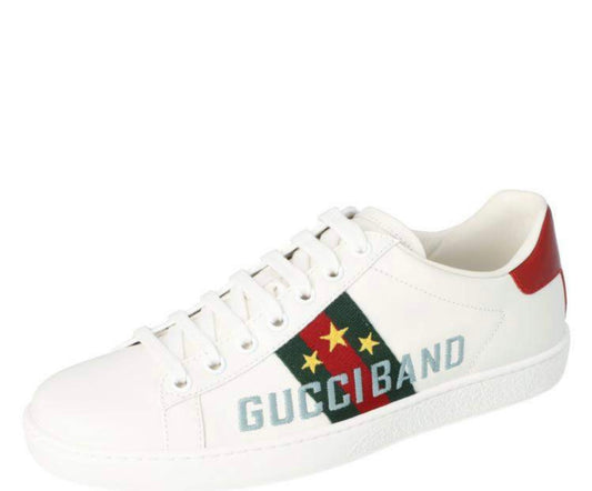 Gucci
men’s Gucci White Leather Gucci Band Embroidery Ace Low-Top Sneakers