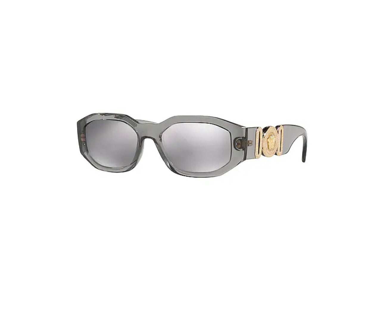 VERSACE - Tribute Oval in Crystal Grey & Grey Mirror