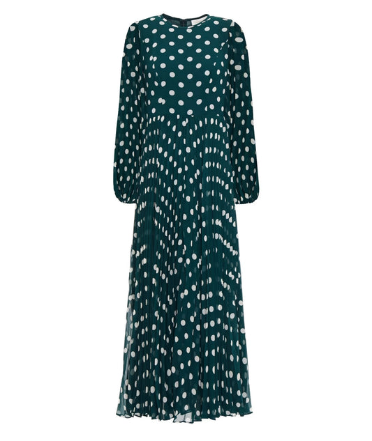 ZIMMERMANN
Pleated polka-dot chiffon midi dress