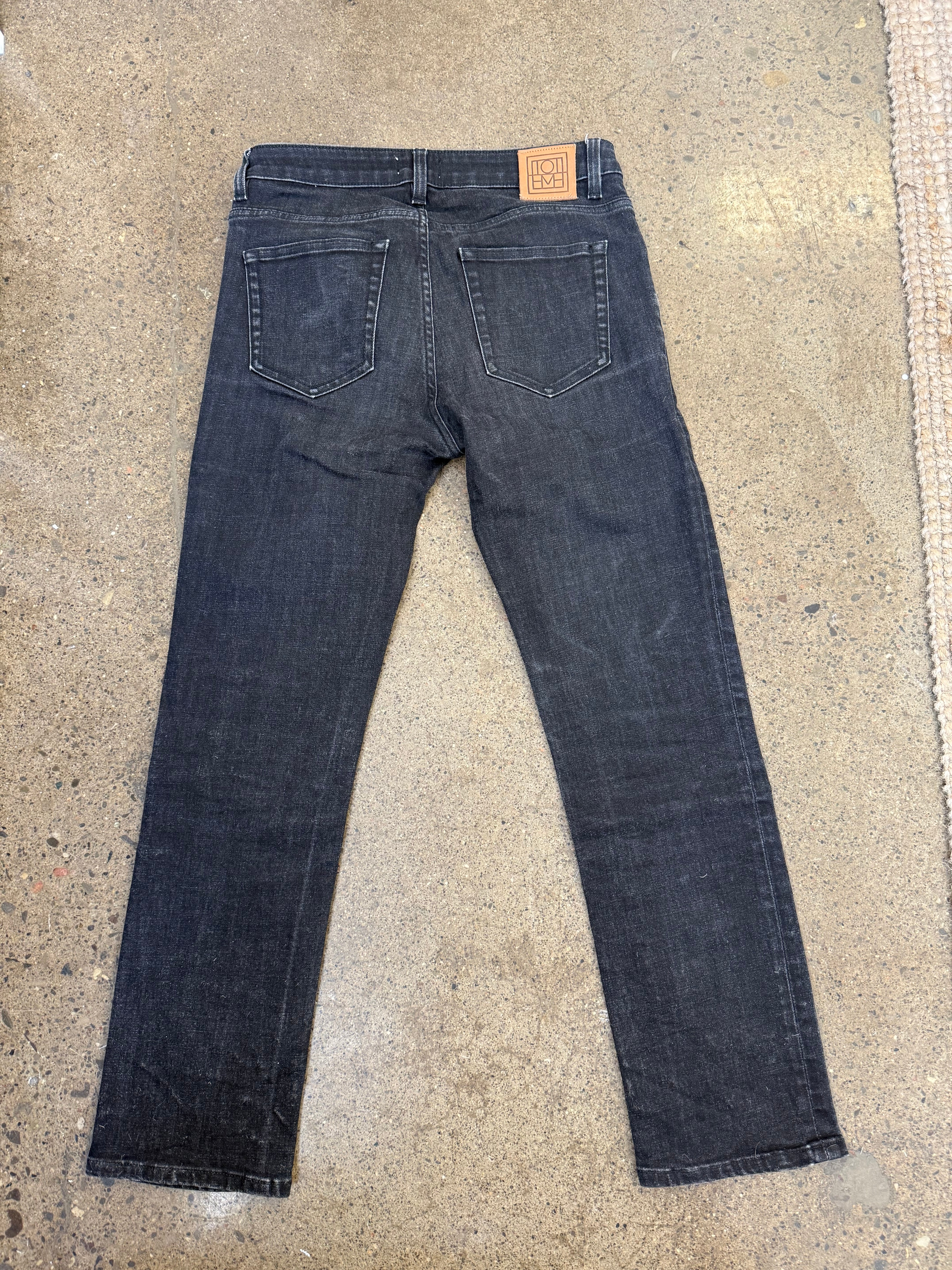 Totems - Washed Black Straight Leg Jeans