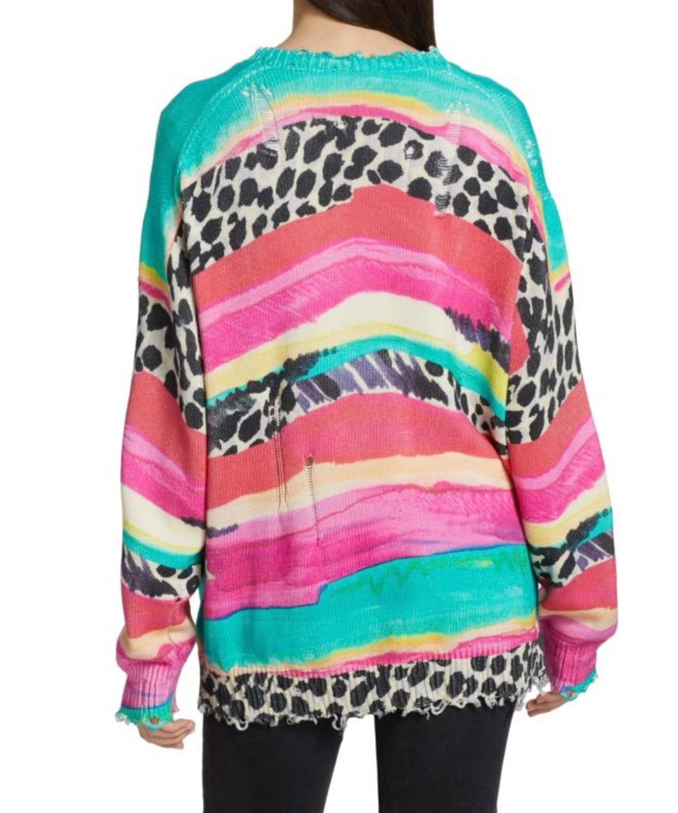 R13 Multi Strip Cardigan