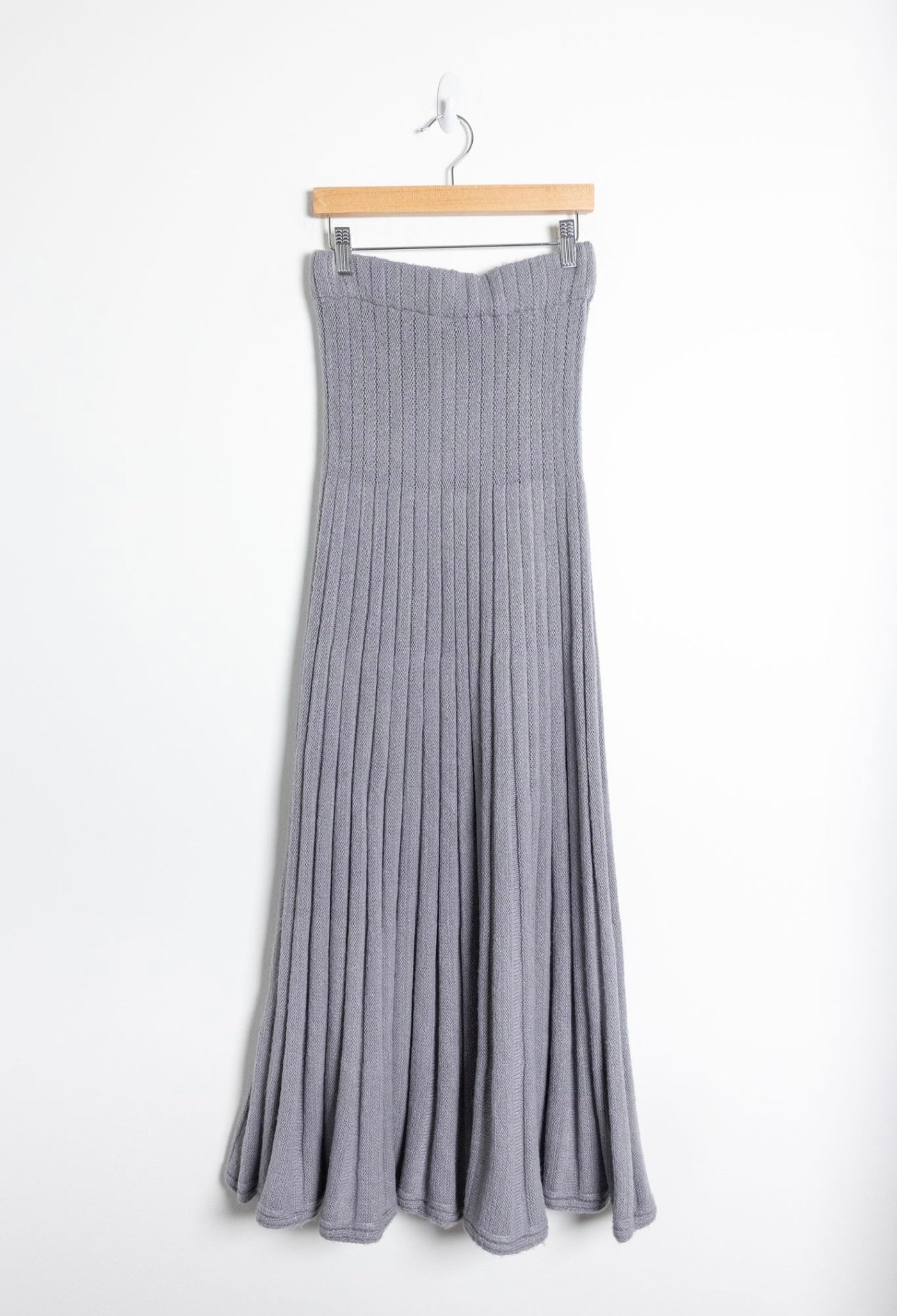 SIMONETT - Knit Grey Set (skirt & turtleneck)