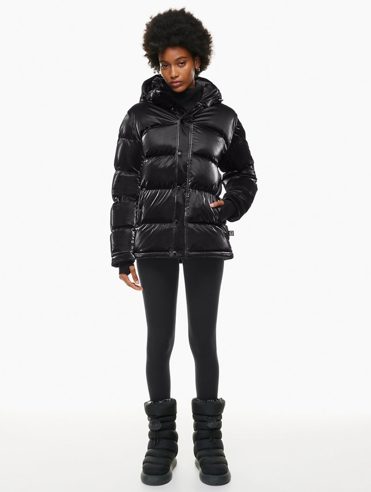 The Super Puff- 
Liquid Shine goose down puffer jacket