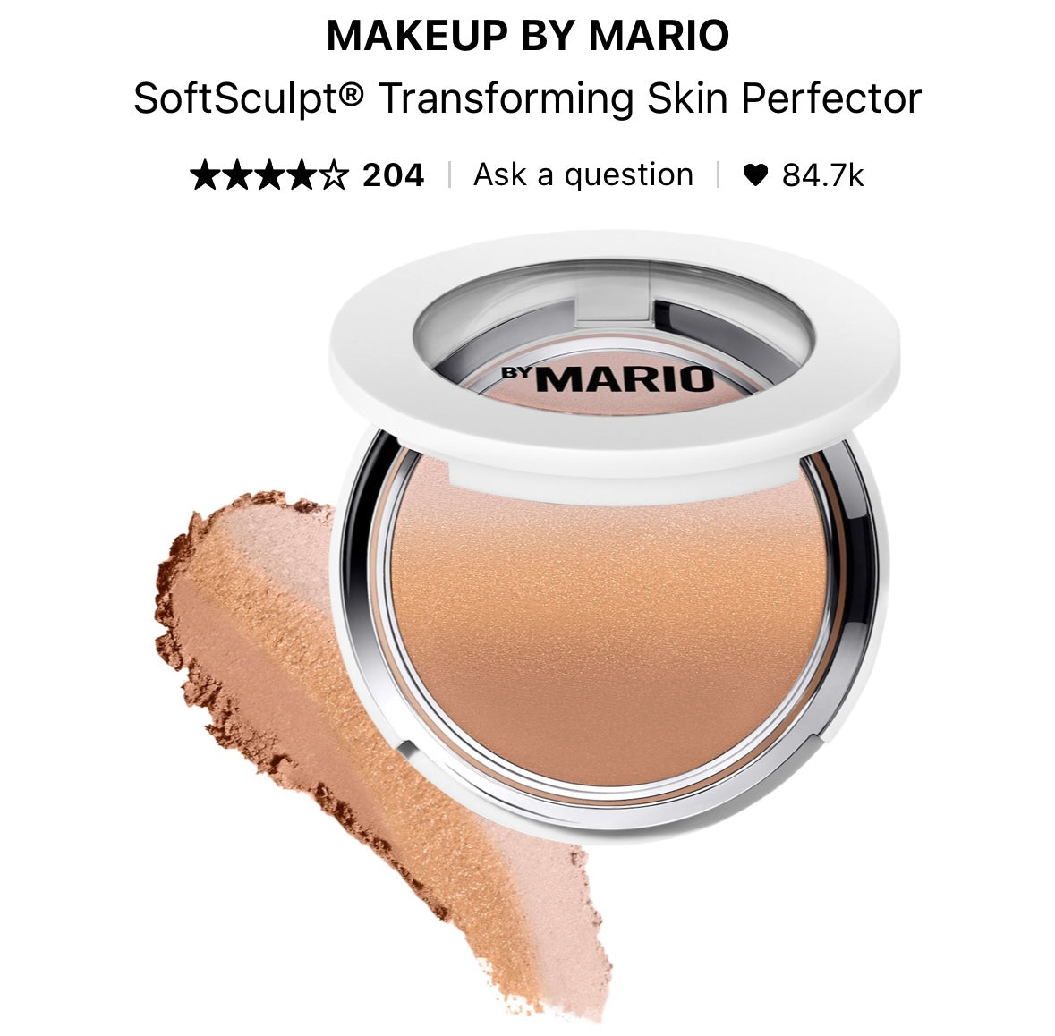 MAKEUP BY MARIO soft sculpt transforming skin perfector