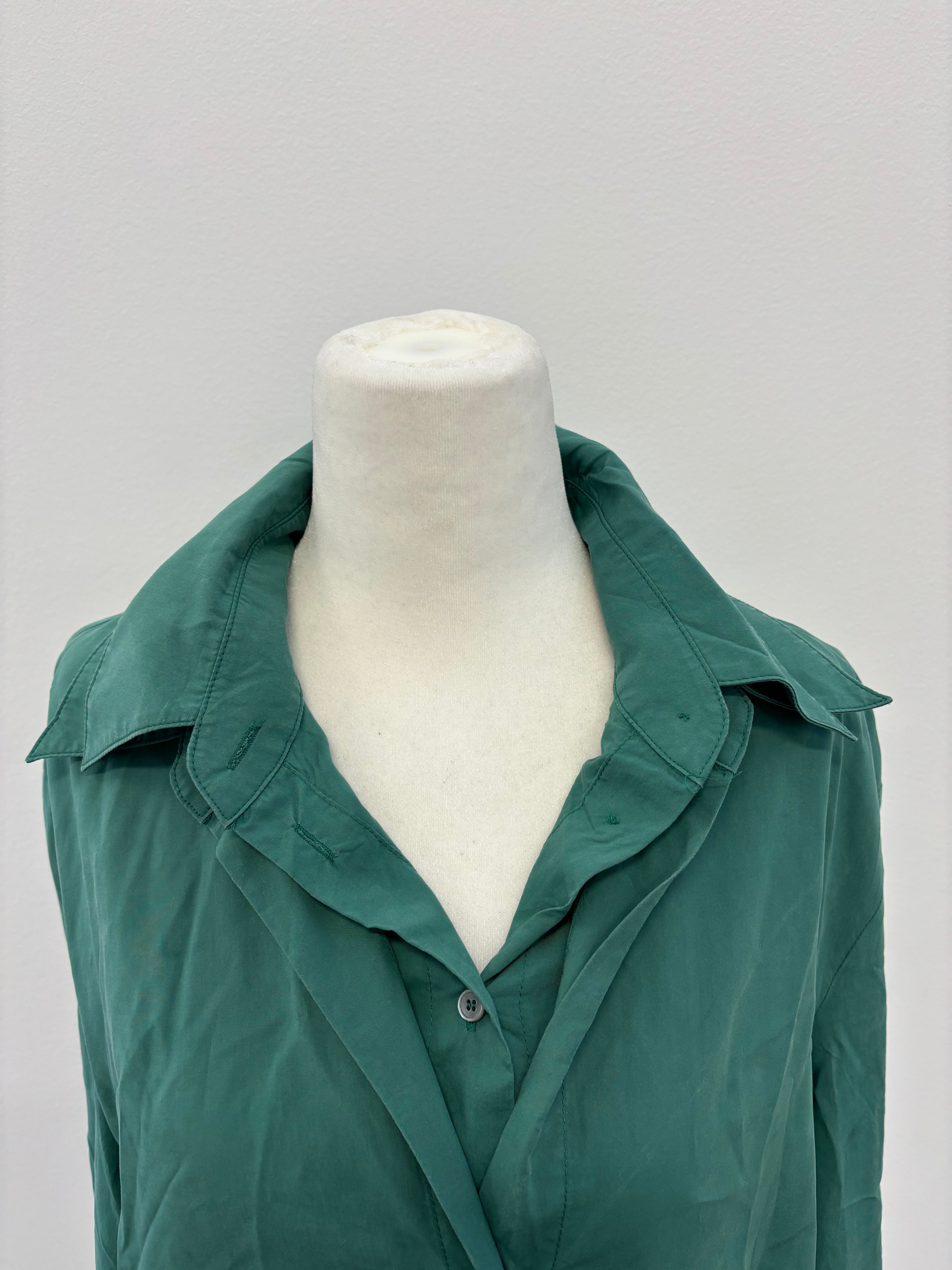Morethan Yesterday Double Layer Collar Button Up