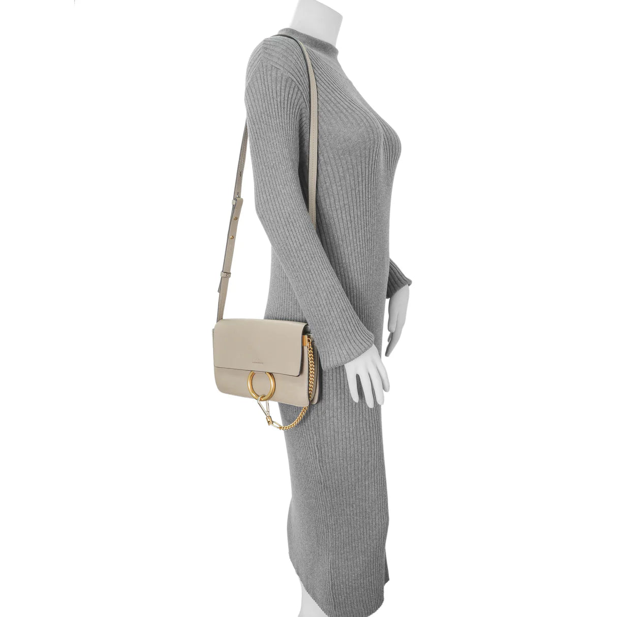 CHLOE ivory crossbody bag with GHW