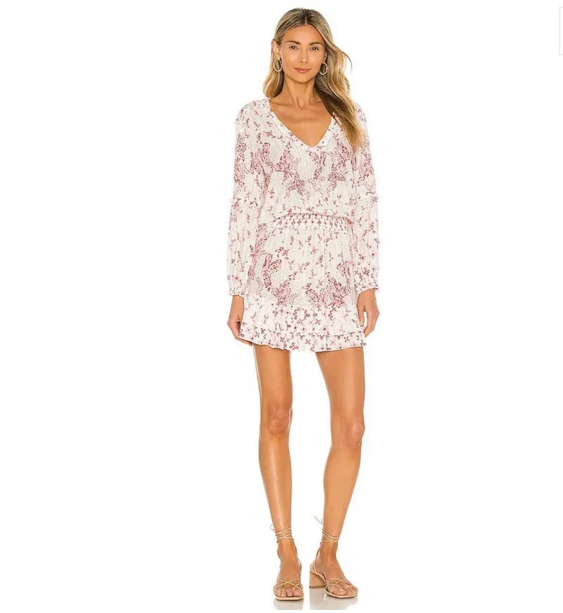 POUPETTE ST BARTH 
Ilona Mini Dresswhite - Pink Parrot Batik Rambo