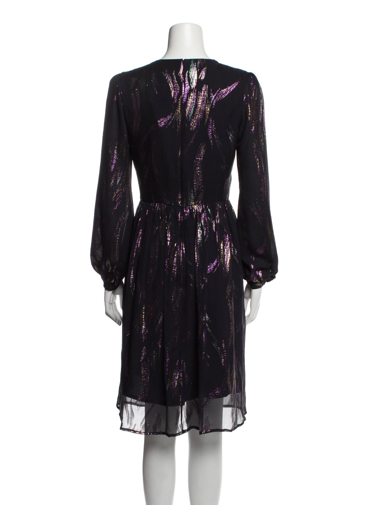 Saloni - Printed Knee-length dress