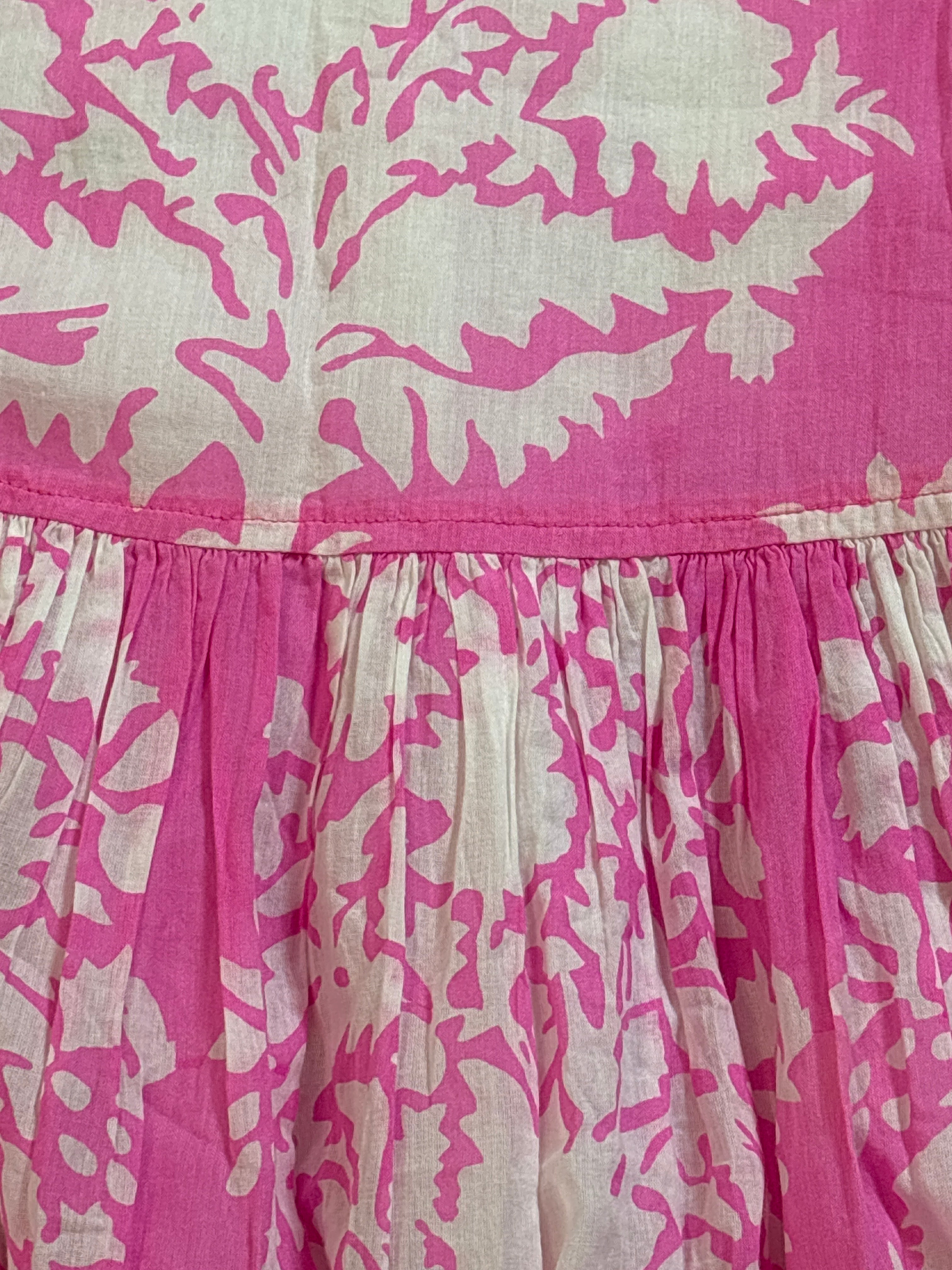 JULIET DUNN pink floral print dress