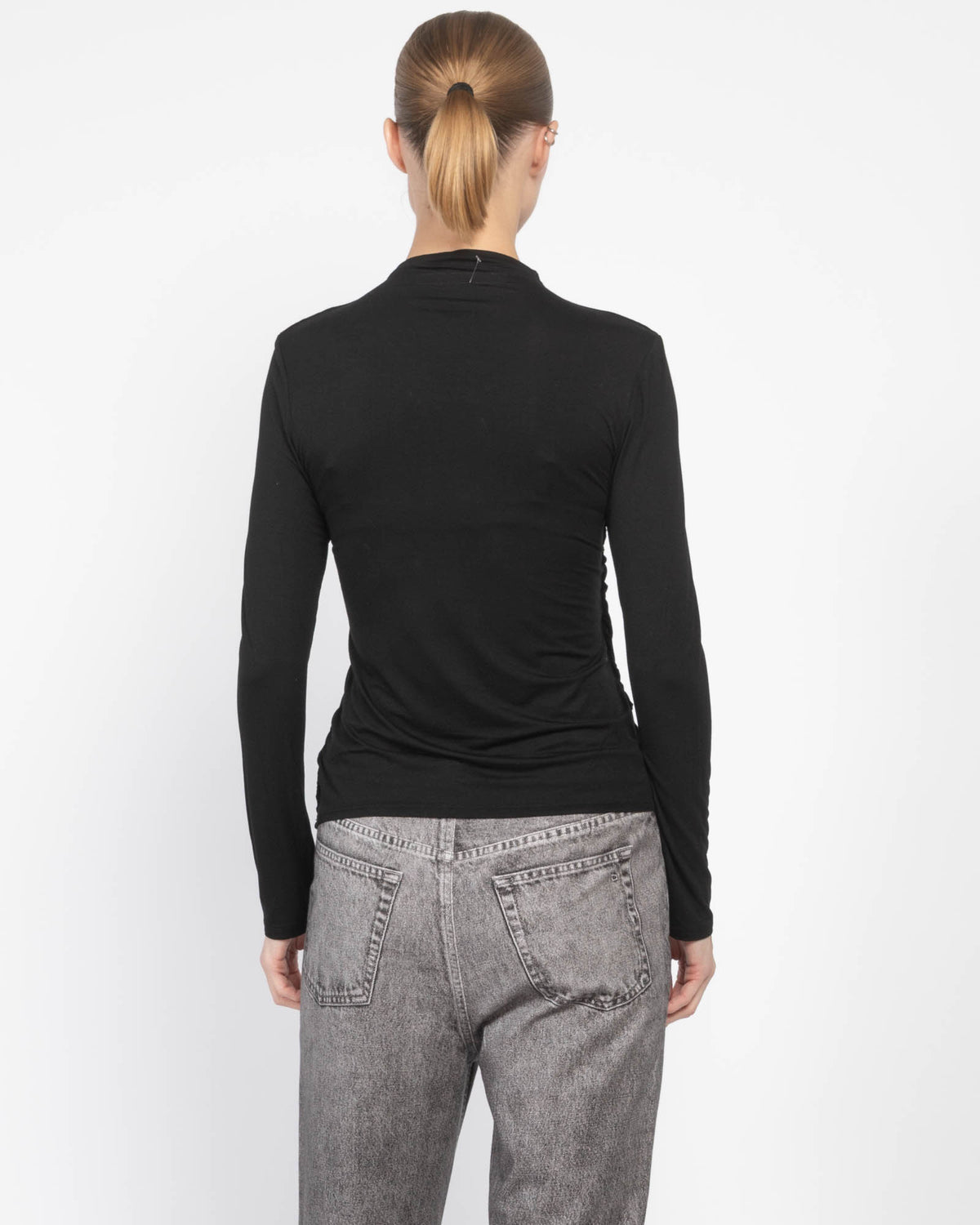 Enza Costa Long Sleeve Twist Top