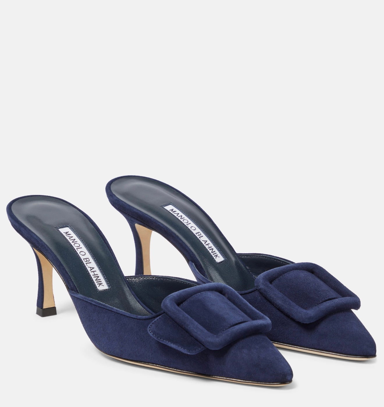 MANOLO BLAHNIK
Maysale suede mules