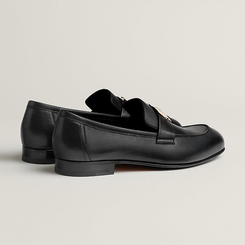 HERMES paris loafer in black