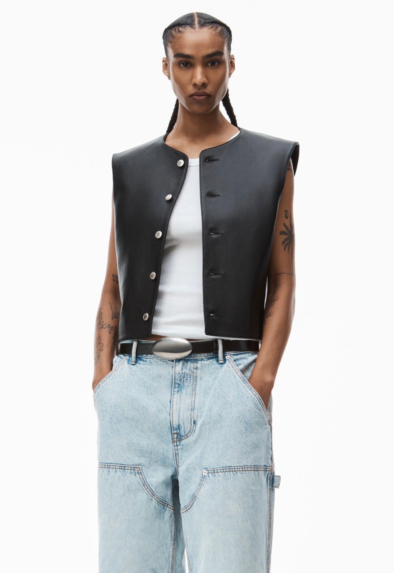 ALEXANDER WANG - double front carpenter pant in denim