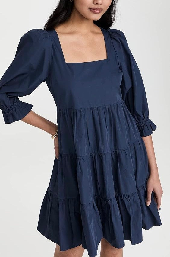 MADEWELL baby doll style poplin dress