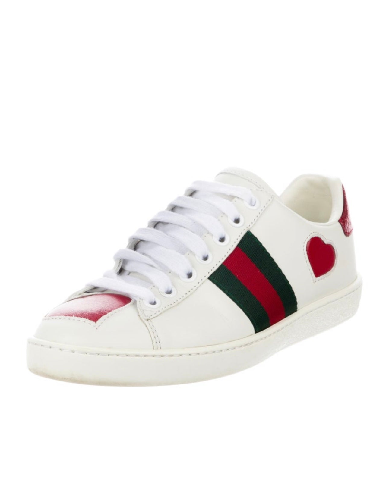 GUCCI - ACE LOW HEART SNEAKERS