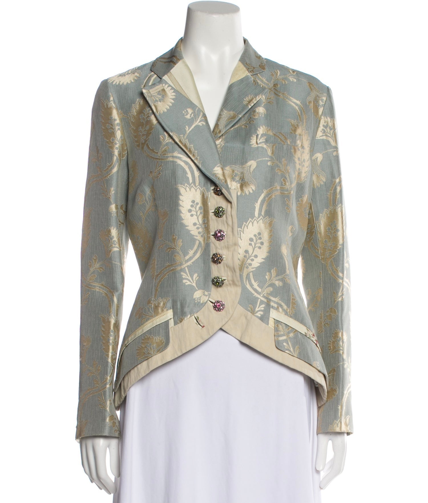 Zenzo Print Blazer