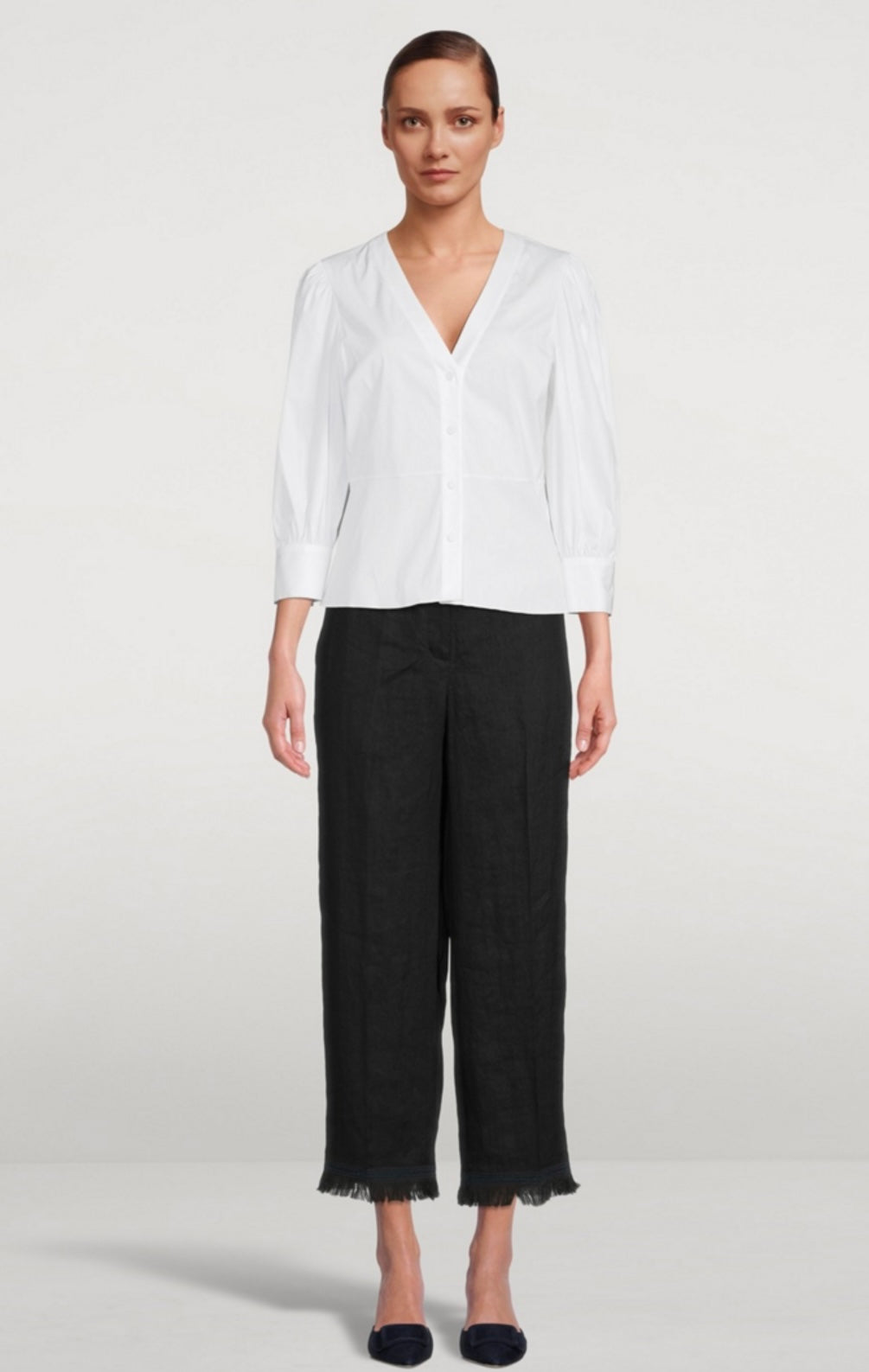 Theory - Fringe Linen Pants