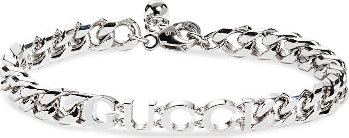 GUCCI script chain bracelet