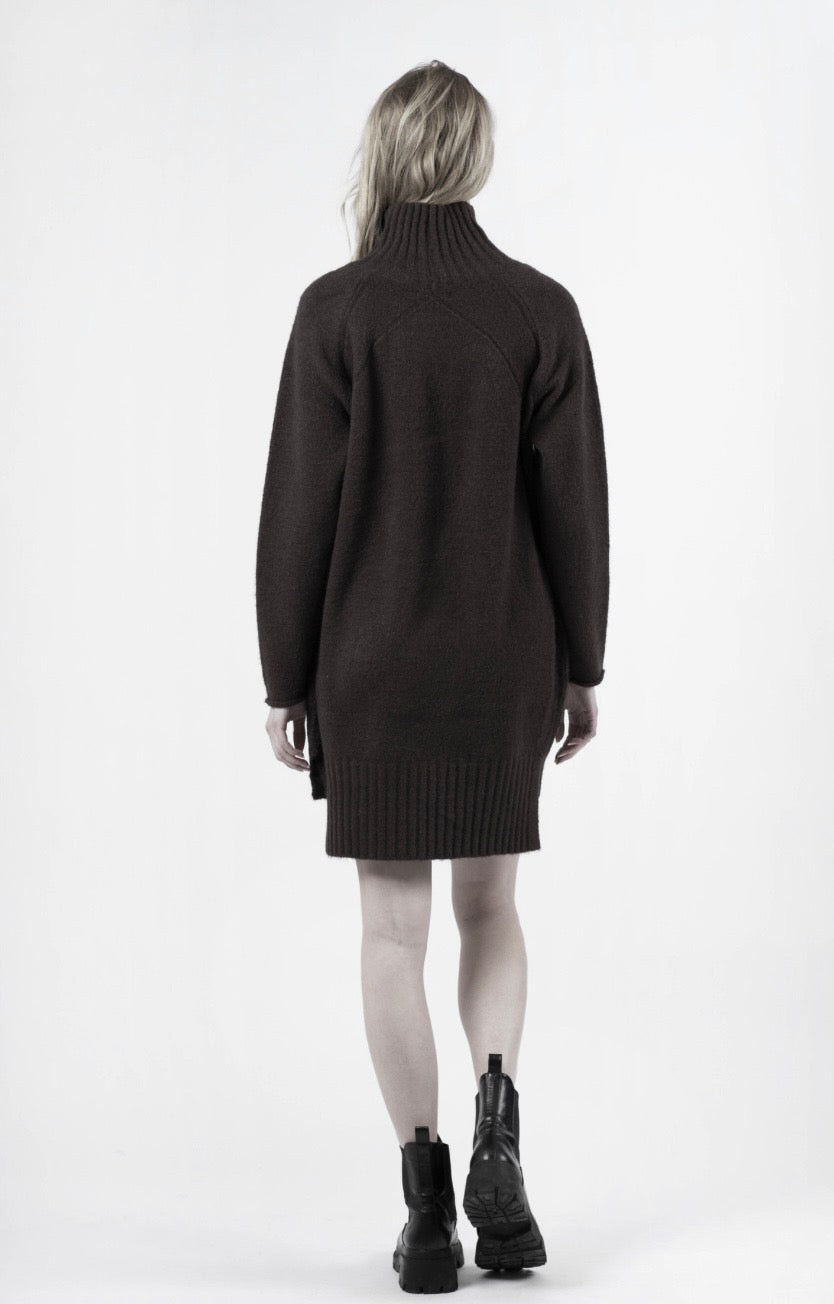 LYLA + LUXE "Holmes" black knit turtleneck dress NWT