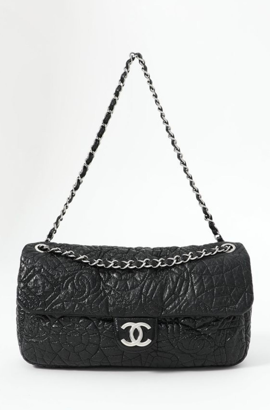 Preloved Chanel - 
Graphic Edge Jumbo Flap Bag