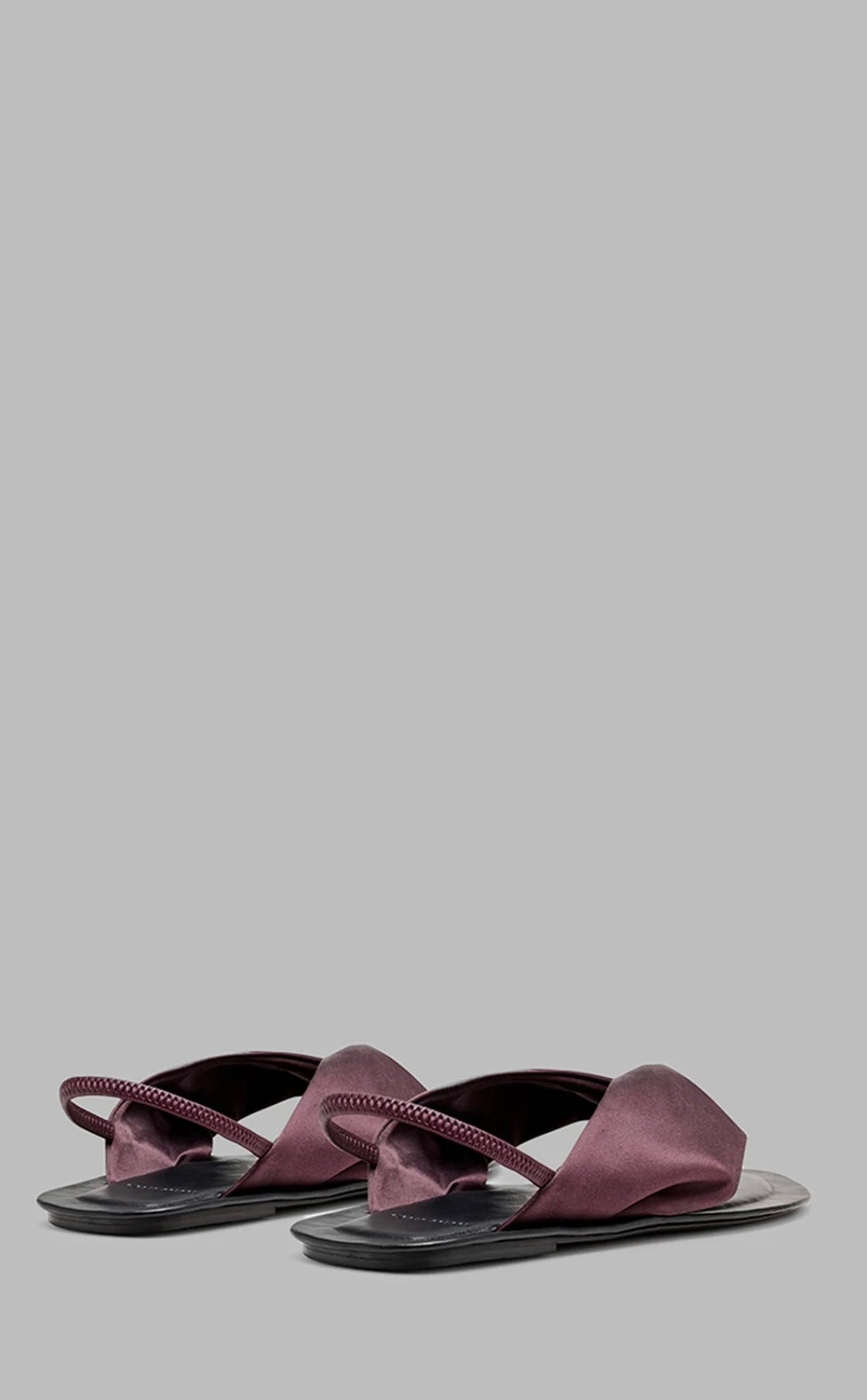 LOULOU STUDIO ZILA SLINGBACK FLAT SANDALS - MIDNIGHT BORDEAUX