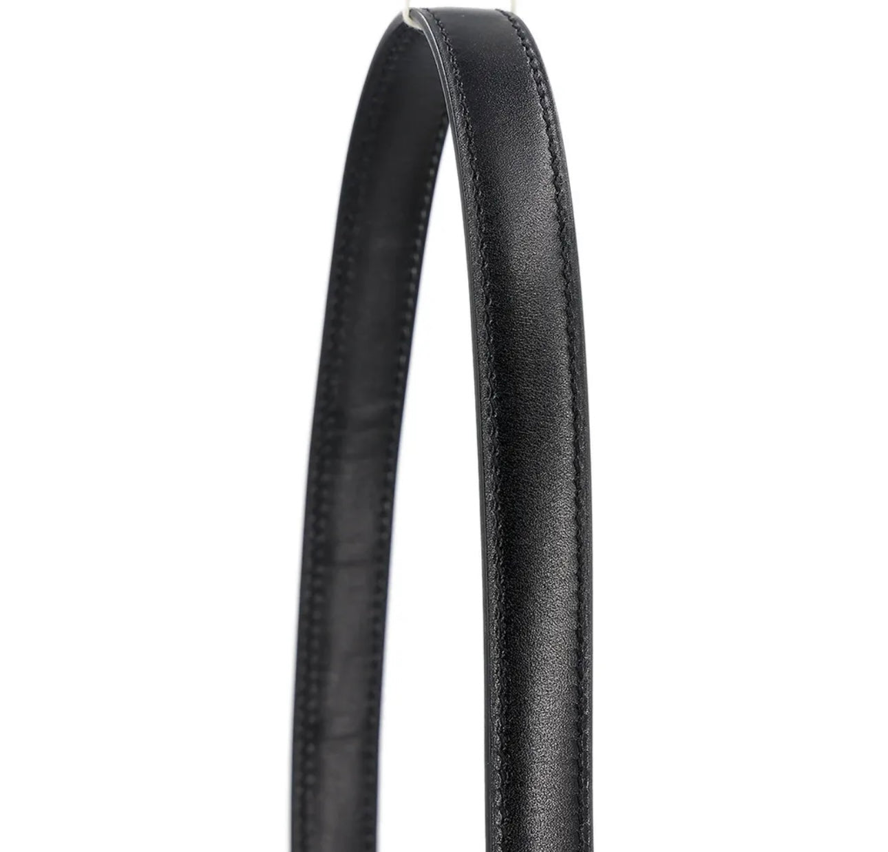 HERMÈS - Constance 24 shoulder bag in Black Box calfskin with Rose Gold hardware