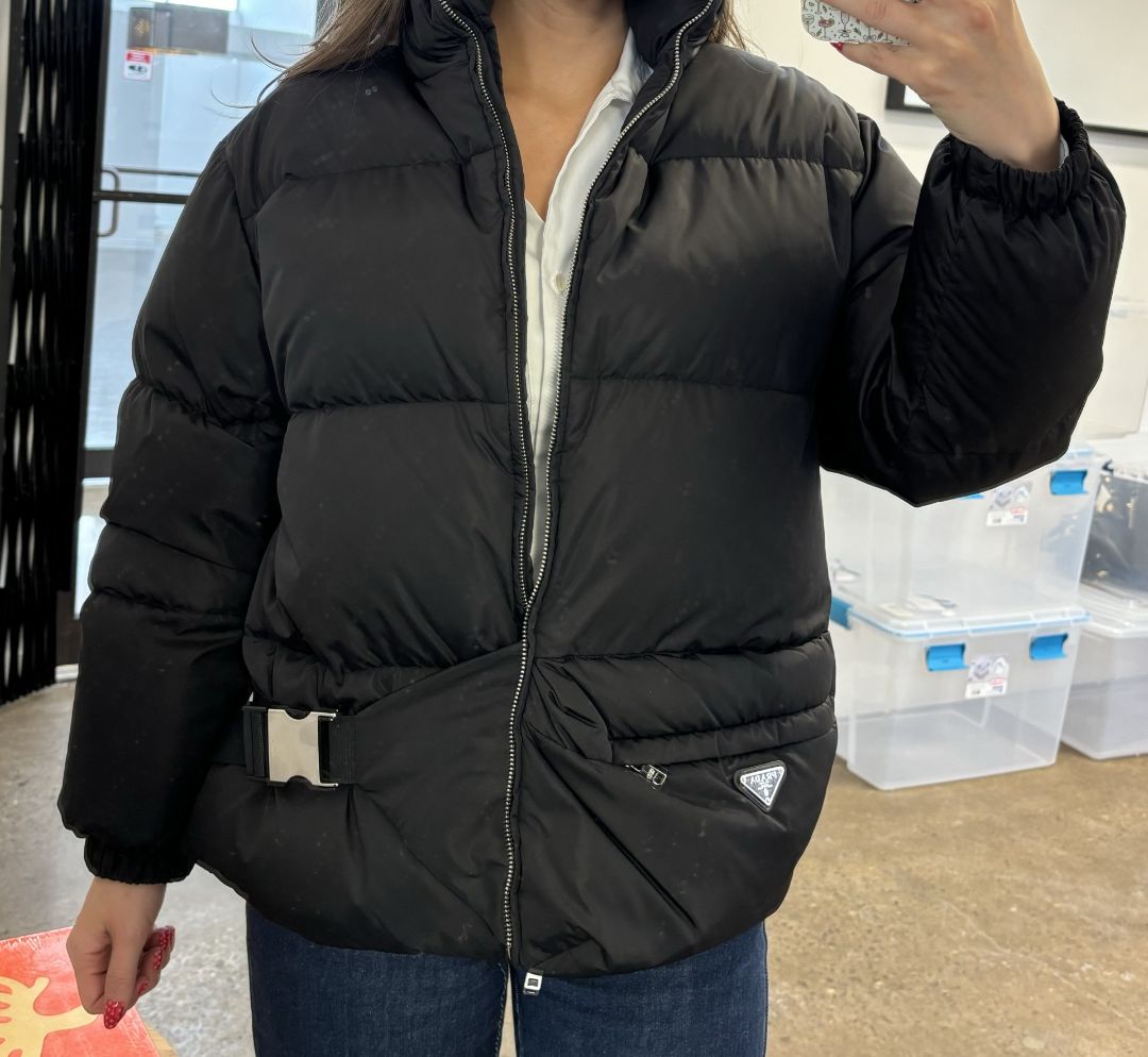 PRADA Puffer Jacket with Buckle