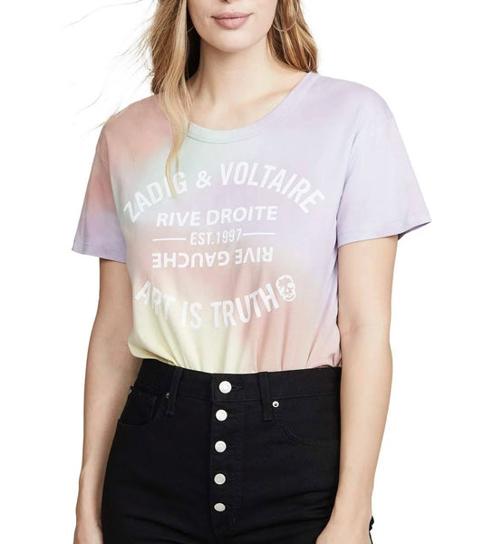 Zadig & Voltaire Pastel Tie Dye Tshirt