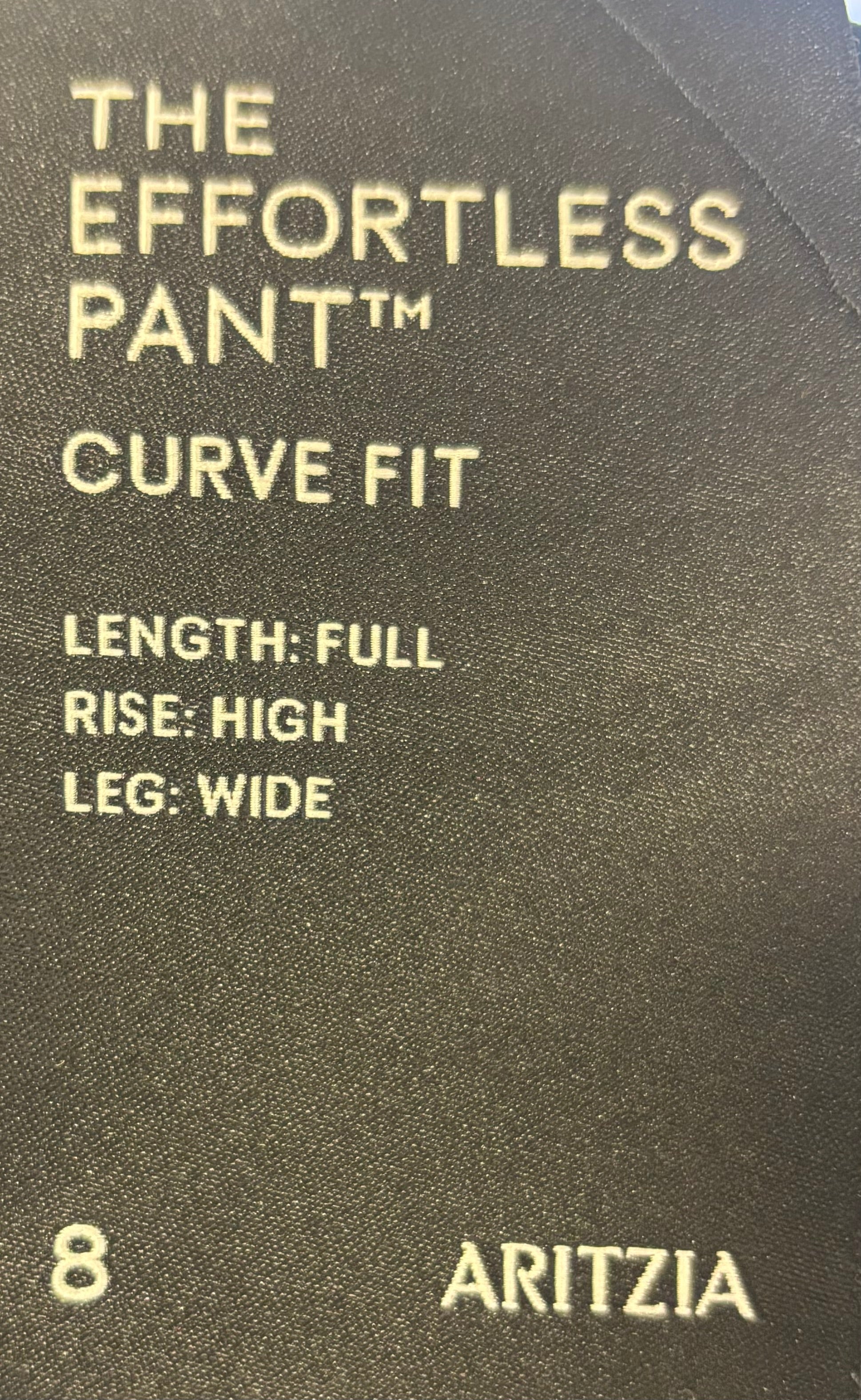 ARITZIA navy effortless pants, WT