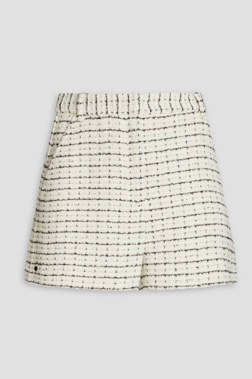 MAJE- TWEED SHORTS WITH ITALO CHECK