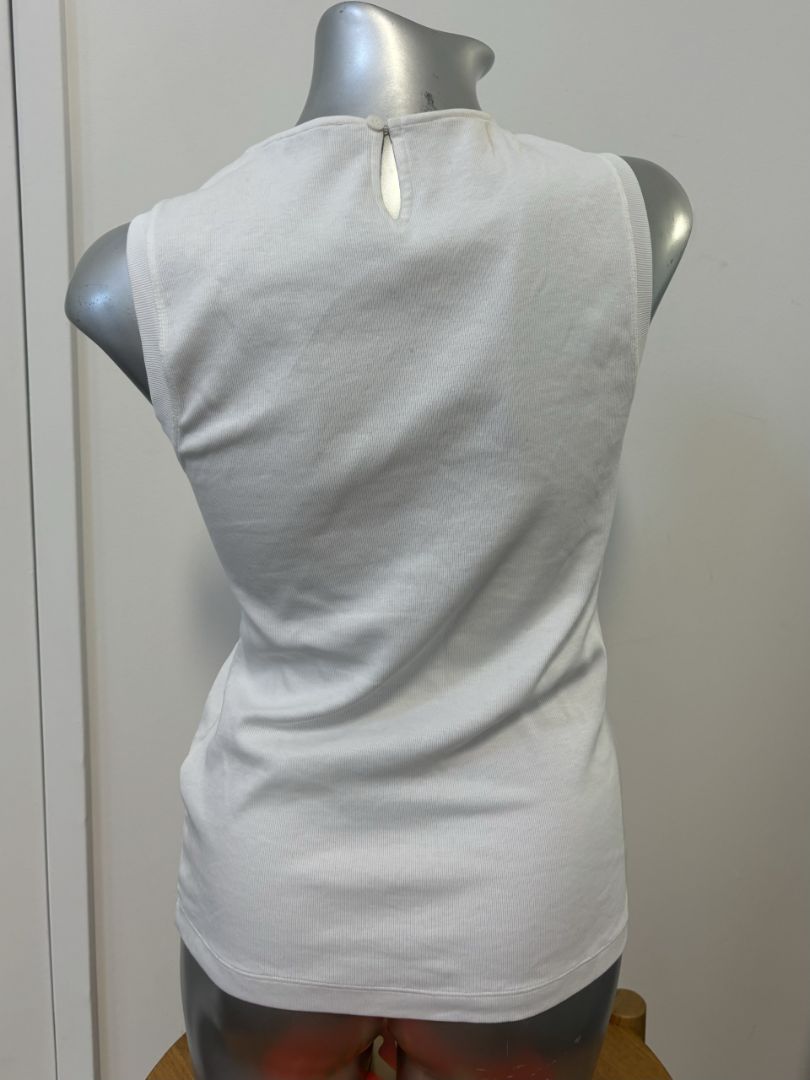 Peserico Tank Top with Monili Neckline