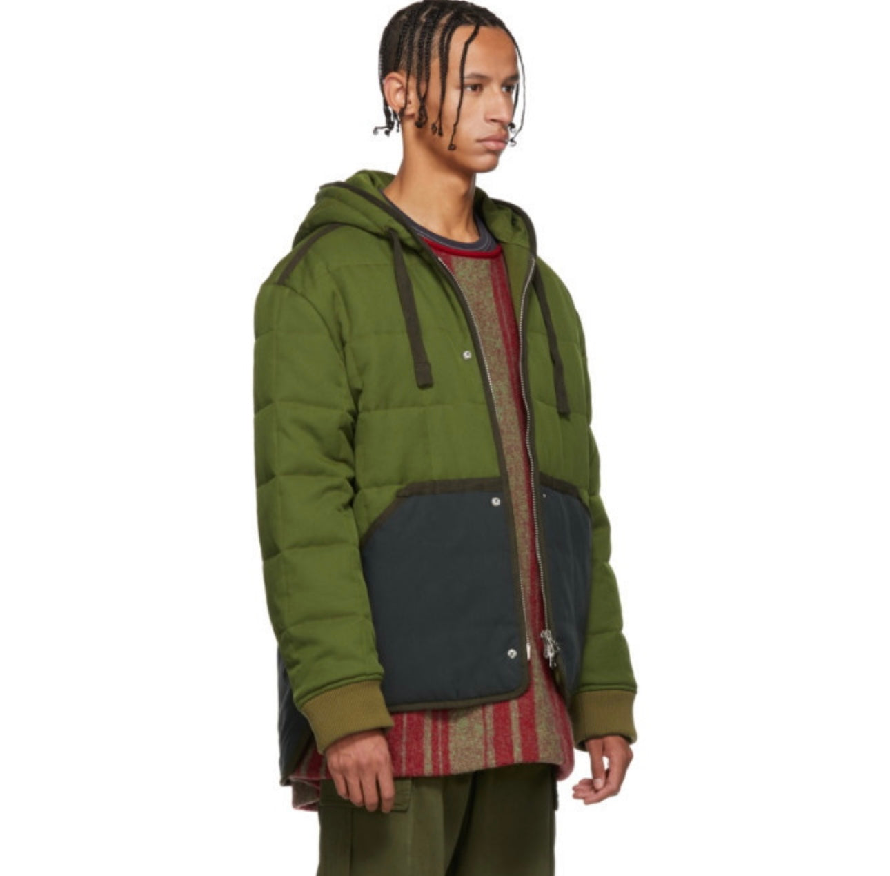 Acne Studios Green Quilted Jacket