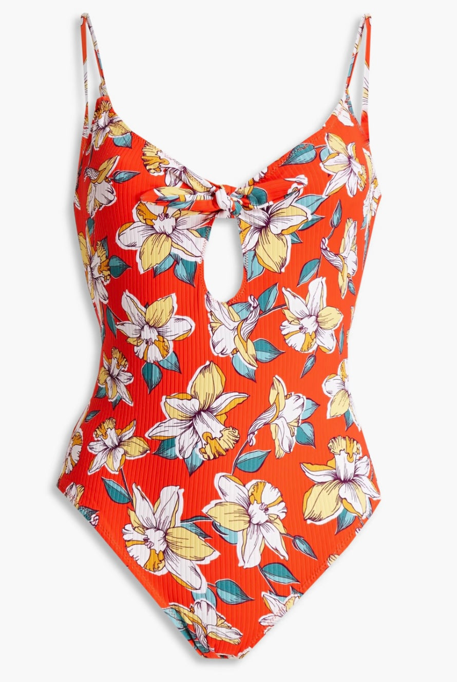 EBERJEY floral one piece swim
