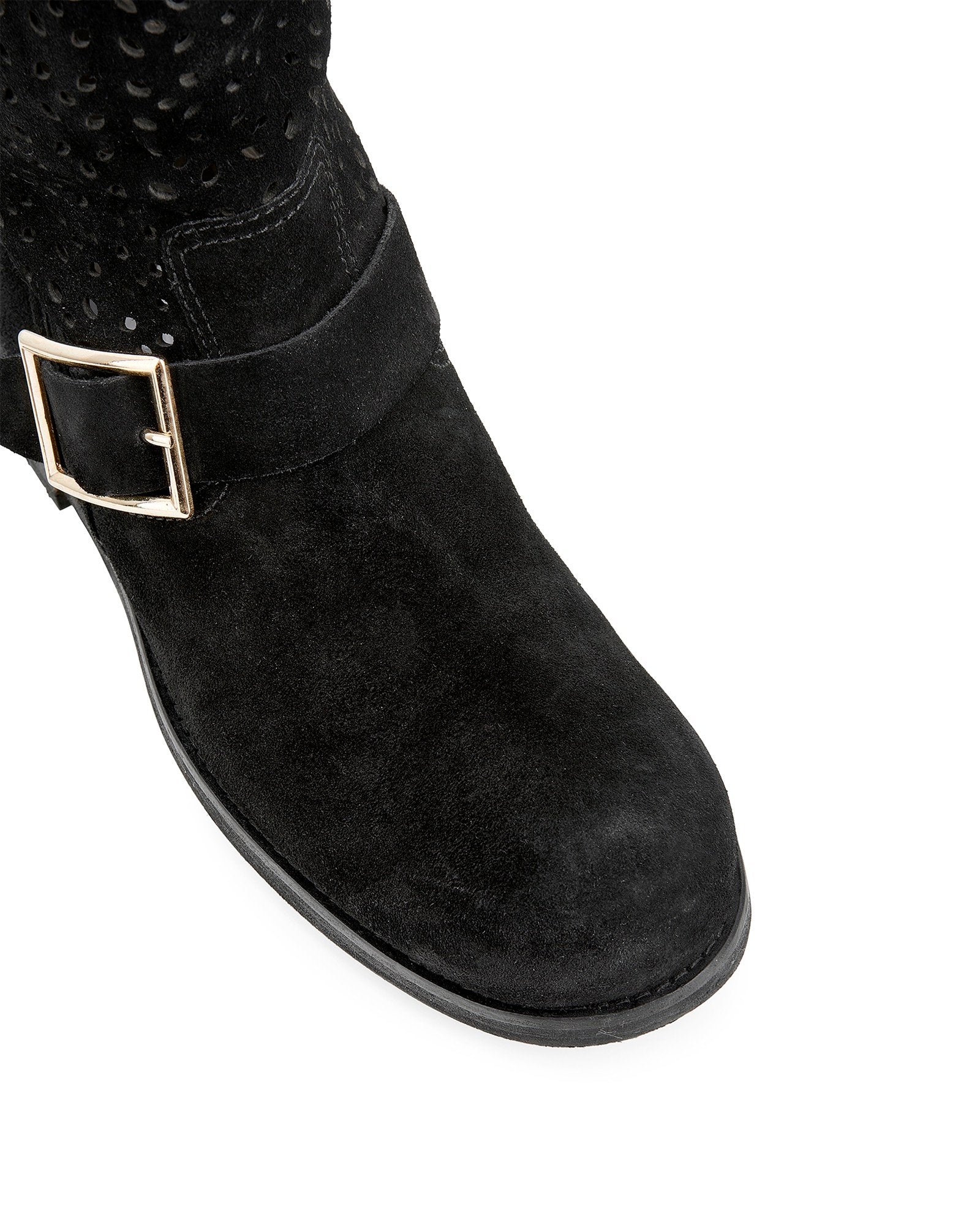 JIMMY CHOO perforated biker boots