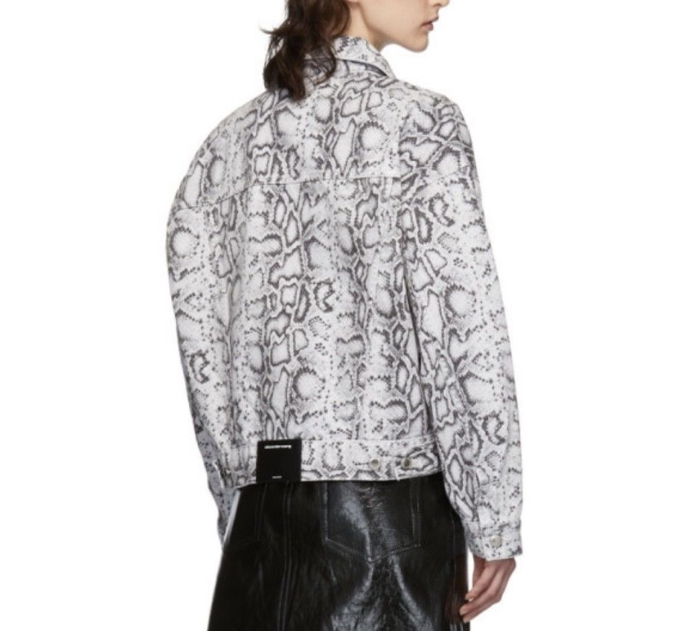 Alexander Wang Snake Print Denim Set
