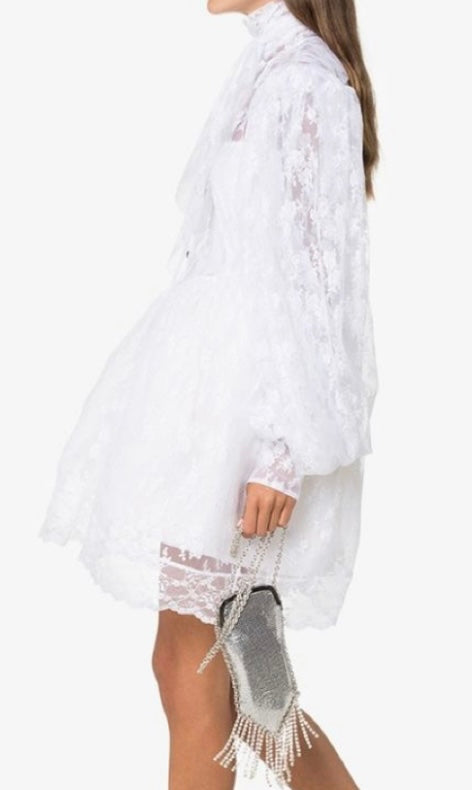 Christopher Kane White Lace Dress