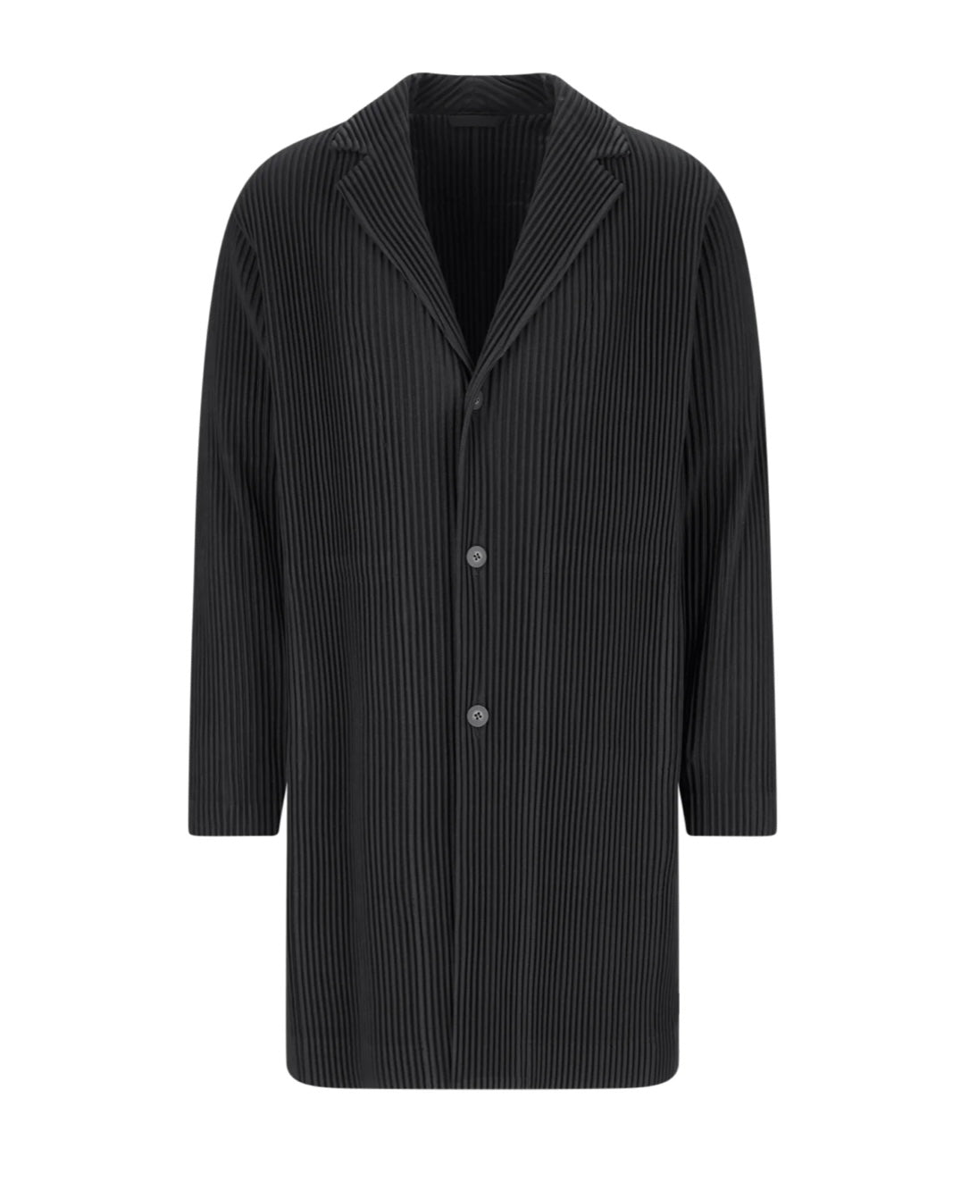 Homme Plissé Issey Miyake - 
Homme Plissé Issey Miyake Single-Breasted Above-Knee Length Coat