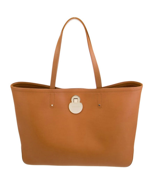 LONGCHAMP - Brown Leather Tote Bag