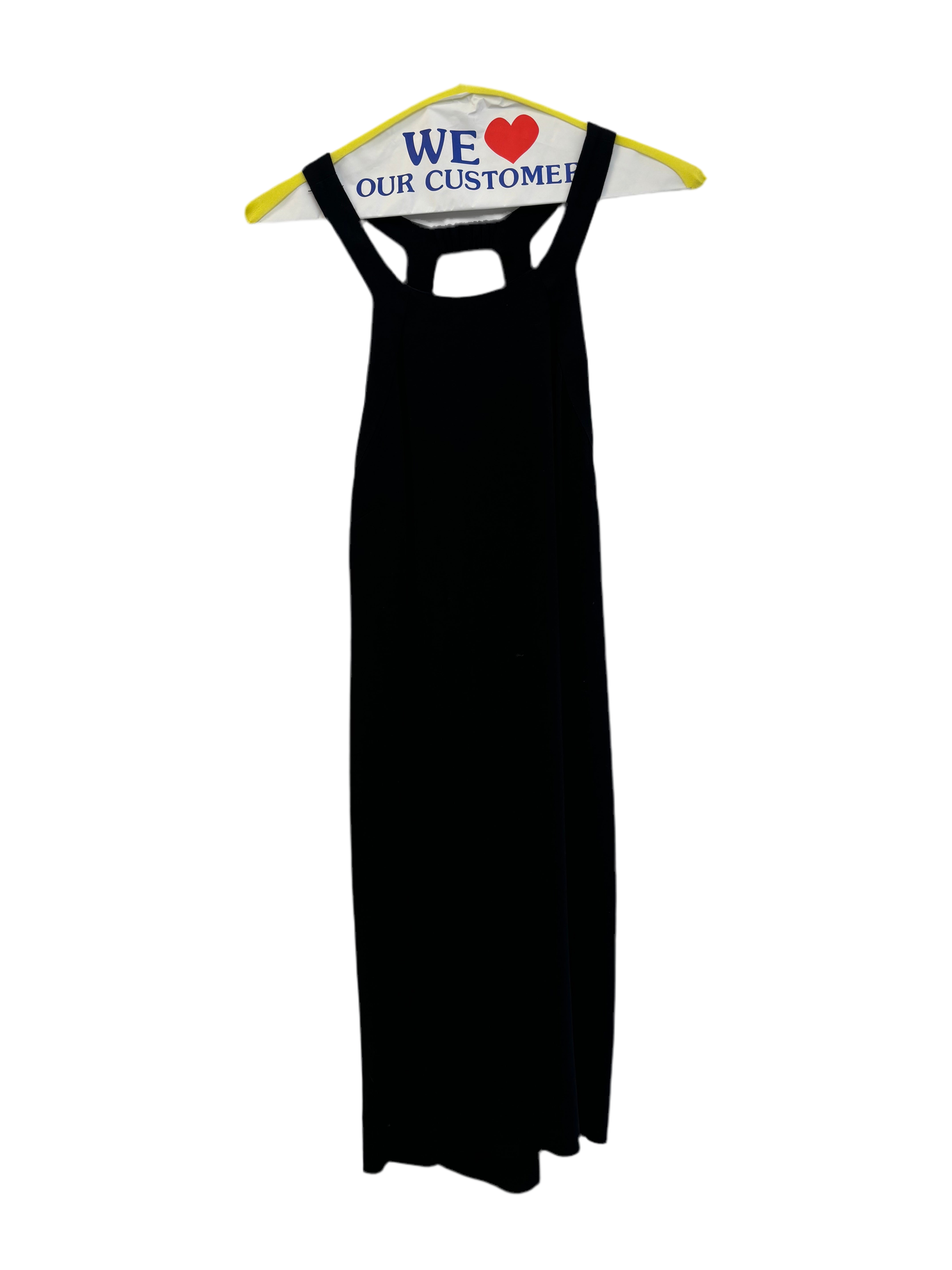 SANDRO black open back dress