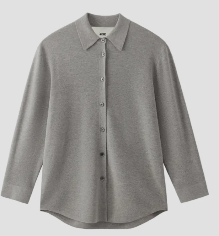 44OME CASHMERE SILK OVERSIZED KNIT SHIRT