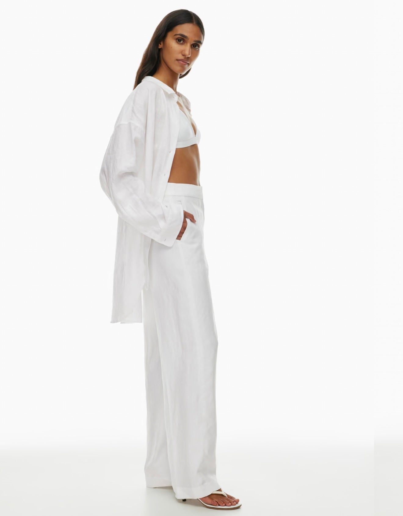 Wilfred - White Linen Trousers