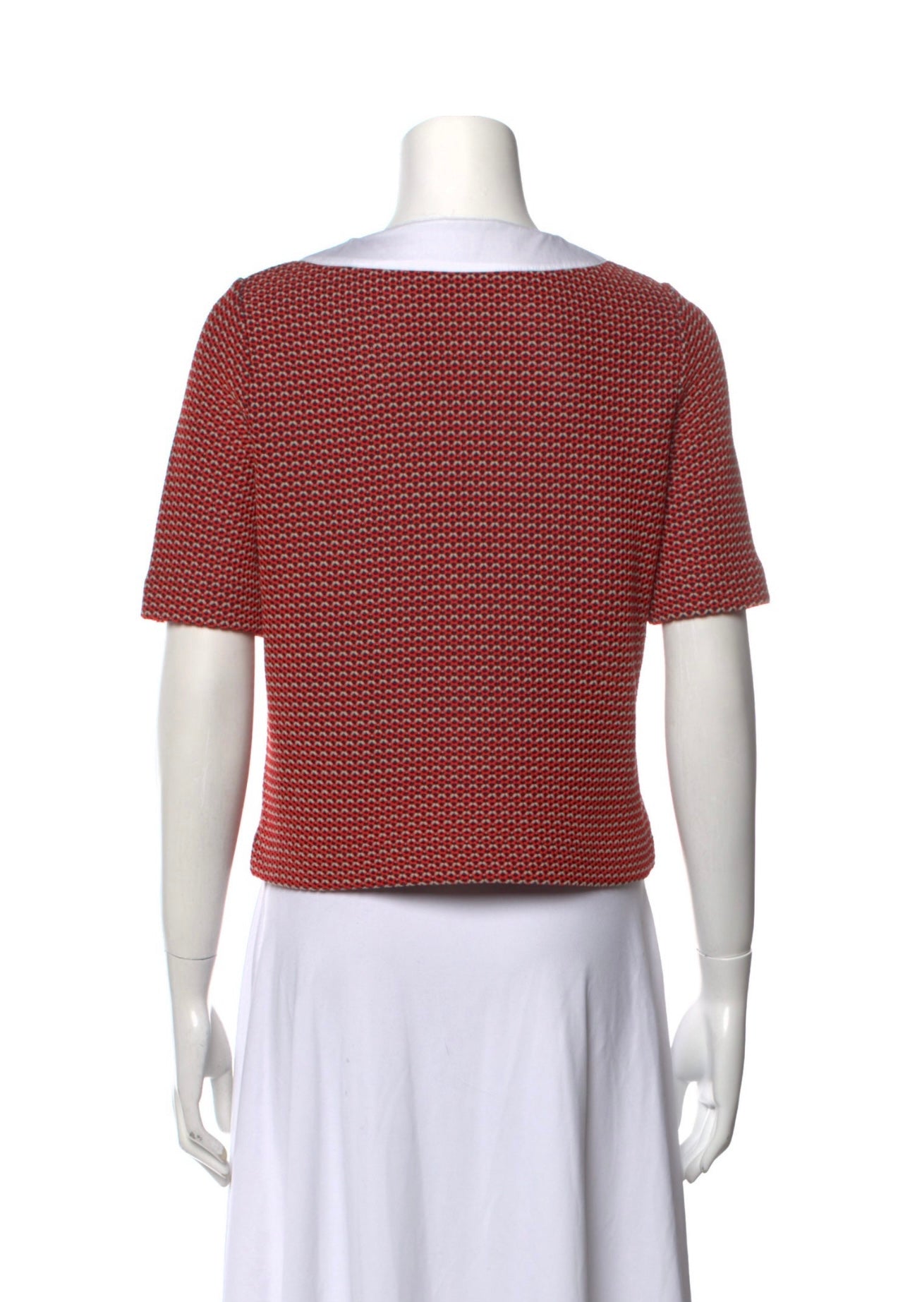 VERONICA BEARD - TIE NECK SHORTSLEEVE TOP