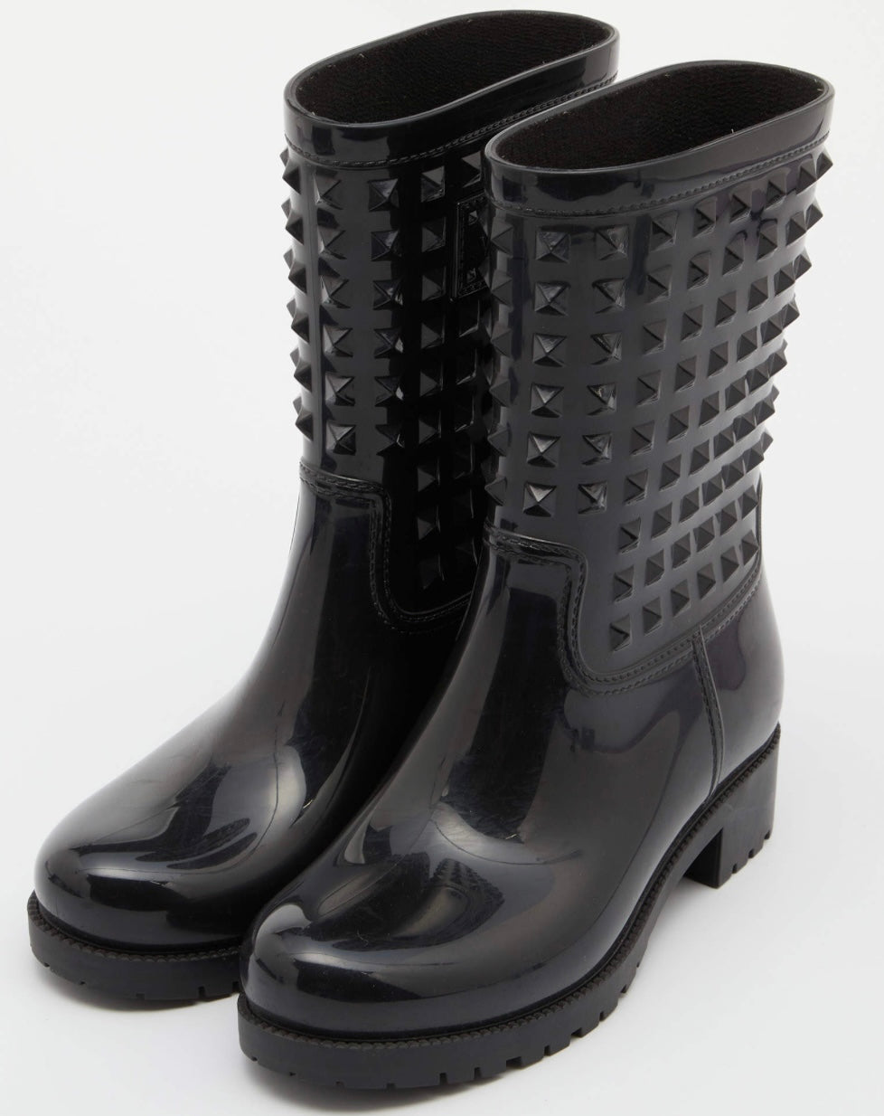 Valentino
Valentino Black Rubber Rockstud Rain Boots Size 37